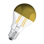 Osram Classic LED E27 Birne Fadenlampe Spiegel Gold 4W 400lm - 827  | Ersatz Für 35W Osram Classic LED E27 Birne Fadenlampe Spiegel Gold 4W 400lm - 827  | Ersatz Für 35W