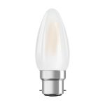 Osram LED B22D Kerze Fadenlampe Matt 4W 470lm - 827  | Ersatz für 40W Osram LED B22D Kerze Fadenlampe Matt 4W 470lm - 827  | Ersatz für 40W