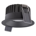 Ledvance LED-Spot Fix Aluminium Schwarz 8W 680lm 36D - 930 Warmweiß | Ausschnitt 68mm - IP44 - Höchste Farbwiedergabe - Dimmbar Ledvance LED-Spot Fix Aluminium Schwarz 8W 680lm 36D - 930 Warmweiß | Ausschnitt 68mm - IP44 - Höchste Farbwiedergabe - Dimmbar