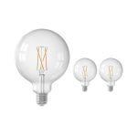 Mehrfachpackung 3x Calex Smart Tuya Wifi E27 Globe Fadenlampe 7.5W 1055lm - 818-830 Abstimmbares Weiß | Dimmbar - Ersatz für 75W  Mehrfachpackung 3x Calex Smart Tuya Wifi E27 Globe Fadenlampe 7.5W 1055lm - 818-830 Abstimmbares Weiß | Dimmbar - Ersatz für 75W