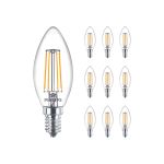 Mehrfachpackung 10x Philips MASTER Value LED Kerze E14 Fadenlampe Klar 3.4W 470lm - 927  | Höchste Farbwiedergabe - Dimmbar - Ersatz für 25W Mehrfachpackung 10x Philips MASTER Value LED Kerze E14 Fadenlampe Klar 3.4W 470lm - 927  | Höchste Farbwiedergabe - Dimmbar - Ersatz für 25W
