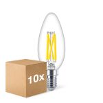 Mehrfachpackung 10x Philips MASTER LED E14 Kerze Fadenlampe Klar 5.9W 806lm - 922-927 Dim To Warm | Höchste Farbwiedergabe - Dimmbar - Ersatz Für 60W Mehrfachpackung 10x Philips MASTER LED E14 Kerze Fadenlampe Klar 5.9W 806lm - 922-927 Dim To Warm | Höchste Farbwiedergabe - Dimmbar - Ersatz Für 60W