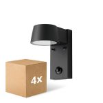 Mehrfachpackung 4x D'Lite Wandleuchte Lira Schwarz 7W 600lm 830  | IP54 - Bewegungssensor Mehrfachpackung 4x D'Lite Wandleuchte Lira Schwarz 7W 600lm 830  | IP54 - Bewegungssensor