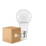 Mehrfachpackung 6x Ledvance Performance LED Glühbirne B22d Birne Matt 8.5W 806lm - 827 |Ersatz Für 60W Mehrfachpackung 6x Ledvance Performance LED Glühbirne B22d Birne Matt 8.5W 806lm - 827 |Ersatz Für 60W
