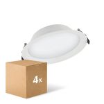Mehrfachpackung 4x Ledvance LED Deckenstrahler Alu DN200 25W 2250lm 100D - 830  | 215mm - IP44  Mehrfachpackung 4x Ledvance LED Deckenstrahler Alu DN200 25W 2250lm 100D - 830  | 215mm - IP44