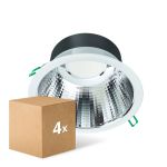Mehrfachpackung 4x Philips LED Deckenstrahler Coreline DN142B Aluminium Weiß 19.2W 2300lm 60D - 830  | Ausschnitt 200mm - IP20 - UGR<19 Mehrfachpackung 4x Philips LED Deckenstrahler Coreline DN142B Aluminium Weiß 19.2W 2300lm 60D - 830  | Ausschnitt 200mm - IP20 - UGR<19