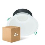 Mehrfachpackung 4x Philips LED Deckenstrahler Coreline DN142B Aluminium Weiß 19.2W 2300lm 60D - 830  | Ausschnitt 200mm - IP20 - Weiß Reflektor Mehrfachpackung 4x Philips LED Deckenstrahler Coreline DN142B Aluminium Weiß 19.2W 2300lm 60D - 830  | Ausschnitt 200mm - IP20 - Weiß Reflektor