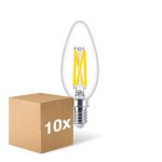 Mehrfachpackung 10x Philips MASTER LED E14 Kerze Fadenlampe Klar 3.4W 470lm - 922-927 Dim To Warm | Höchste Farbwiedergabe - Dimmbar - Ersatz Für 40W Mehrfachpackung 10x Philips MASTER LED E14 Kerze Fadenlampe Klar 3.4W 470lm - 922-927 Dim To Warm | Höchste Farbwiedergabe - Dimmbar - Ersatz Für 40W