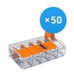 Mehrfachpackung 50x Wago 221-415 Verbinder Kompakt | 5 Draht Verbindung - Verbindungsklemme Mehrfachpackung 50x Wago 221-415 Verbinder Kompakt | 5 Draht Verbindung - Verbindungsklemme