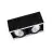 Ledvance LED-Spot Quadrat Multi schwenkbar Schwarz-Weiß 2x30W 5400lm 38D - 840  | Ausschnitt 320x160mm
