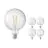 Mehrfachpackung 5x Calex Smart Tuya Wifi E27 Globe Fadenlampe 7.5W 1055lm - 818-830 Abstimmbares Weiß | Dimmbar - Ersatz für 75W