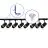 Komplettset 1-Phasen Rail L 1 x 2 Meter Schwarz | incl. 8x Spot + GU10 2700K 3W Dimmbar + Abschlusskappe, Stromanschluss und L -Verbinder