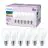 Mehrfachpackung 6x Philips Glühbirne LED E27 Birne Matt 7W 806lm - 827