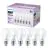 Mehrfachpackung 6x Philips Glühbirne LED E27 Birne Matt 8W 806lm - 827