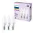 Mehrfachpackung 3x Philips Glühbirne LED E14 Kerze Matt 3W 250lm - 827