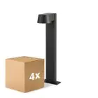 Mehrfachpackung 4x D'Lite Gartenbeleuchtung Lira Schwarz 7W 600lm 830  | IP54