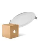 Mehrfachpackung 4x Ledvance LED Deckenstrahler Comfort DN105 6W 420lm 120D - 830  | 118mm