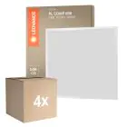Mehrfachpackung 4x Ledvance LED Panel Compact Aluminium Weiß 33W 3630lm - 865  | 60x60cm
