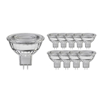 Mehrfachpackung 10x LED-Spot GU5.3 MR16 7.5W 621lm 60D - 840 | Dimmbar - Ersatz für 50W Mehrfachpackung 10x LED-Spot GU5.3 MR16 7.5W 621lm 60D - 840 | Dimmbar - Ersatz für 50W