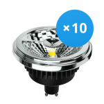 Mehrfachpackung 10x LED-Spot GU10 AR111 12W 600lm 40D - 930  | Höchste Farbwiedergabe - Dimmbar - Ersatz für 50W Mehrfachpackung 10x LED-Spot GU10 AR111 12W 600lm 40D - 930  | Höchste Farbwiedergabe - Dimmbar - Ersatz für 50W