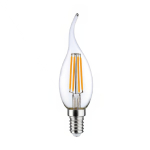 LED E14 Gebogene Spitze Kerze Fadenlampe Klar 4.5W 470lm - 827 | Dimmbar - Ersatz für 40W LED E14 Gebogene Spitze Kerze Fadenlampe Klar 4.5W 470lm - 827 | Dimmbar - Ersatz für 40W