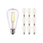 Mehrfachpackung 10x LED E27 Birne Fadenlampe Klar 4W 470lm - 827 | Ersatz für 40W Mehrfachpackung 10x LED E27 Birne Fadenlampe Klar 4W 470lm - 827 | Ersatz für 40W