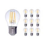 Mehrfachpackung 10x LED E27 Birne Fadenlampe Klar 4.5W 470lm - 827 | Dimmbar - Ersatz für 40W Mehrfachpackung 10x LED E27 Birne Fadenlampe Klar 4.5W 470lm - 827 | Dimmbar - Ersatz für 40W