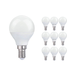 Mehrfachpackung 10x Lustre LED E14 Kugel Matt 4.5W 470lm - 827 Extra Warmweiß | Ersatz für 40W Mehrfachpackung 10x Lustre LED E14 Kugel Matt 4.5W 470lm - 827 Extra Warmweiß | Ersatz für 40W
