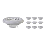 Mehrfachpackung 10x Led-Spot G53 AR111 7.4W 450lm 24D - 930  | Höchste Farbwiedergabe - Dimmbar - Ersatz Für 50W Mehrfachpackung 10x Led-Spot G53 AR111 7.4W 450lm 24D - 930  | Höchste Farbwiedergabe - Dimmbar - Ersatz Für 50W