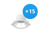 Mehrfachpackung 15x LED Deckenstrahler 9W 1100lm 60D - 840  | 145mm - UGR <19 Mehrfachpackung 15x LED Deckenstrahler 9W 1100lm 60D - 840  | 145mm - UGR <19