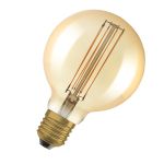 Osram Vintage 1906 LED E27 Globe Filament Dorée 95mm 5.8W 470lm - 822  | Dimmable Osram Vintage 1906 LED E27 Globe Filament Dorée 95mm 5.8W 470lm - 822  | Dimmable