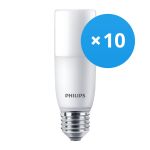 Lot 10x Philips Corepro LED E27 Tubular Stick Dépolie 9.5W 950lm - 830  | Remplacement 75W Lot 10x Philips Corepro LED E27 Tubular Stick Dépolie 9.5W 950lm - 830  | Remplacement 75W