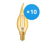 Lot 10x Ledvance Vintage 1906 LED E14 Bougie Dorée 1.5W 120lm - 824  | Remplacement 15W Lot 10x Ledvance Vintage 1906 LED E14 Bougie Dorée 1.5W 120lm - 824  | Remplacement 15W
