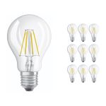 Lot 10x Ledvance CLASSIC LED E27 Poire Filament Claire 4W 470lm - 840 | Remplacement 40W Lot 10x Ledvance CLASSIC LED E27 Poire Filament Claire 4W 470lm - 840 | Remplacement 40W