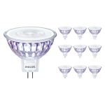 Lot 10x Philips Master Value LED Spot GU5.3 MR16 7.5W 621lm 60D - 927 Blanc Très Chaud | Meilleur rendu des couleurs - Dimmable - Équivalent 50W Lot 10x Philips Master Value LED Spot GU5.3 MR16 7.5W 621lm 60D - 927 Blanc Très Chaud | Meilleur rendu des couleurs - Dimmable - Équivalent 50W