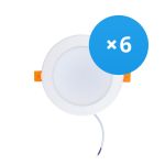 Lot 6x Spot encastrable LED 12W 1080lm 120D - 840  | Remplacement 1x18W Lot 6x Spot encastrable LED 12W 1080lm 120D - 840  | Remplacement 1x18W
