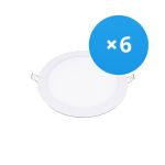 Lot 6x Spot encastrable LED Ultra15W 1200lm 110D - 840  | 190mm - Diamètre 175mm Lot 6x Spot encastrable LED Ultra15W 1200lm 110D - 840  | 190mm - Diamètre 175mm