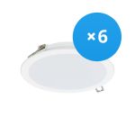 Lot 6x Philips Spot encastrable LED DN065B Métal Blanc 12W 1200lm 110D - 830  | 175mm - Diamètre 150mm - IP20 Lot 6x Philips Spot encastrable LED DN065B Métal Blanc 12W 1200lm 110D - 830  | 175mm - Diamètre 150mm - IP20
