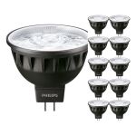 Lot 10x Philips Master LED Spot GU5.3 MR16 7.5W 485lm 24D - 927 Blanc Très Chaud | Meilleur rendu des couleurs - Dimmable - Équivalent 50W Lot 10x Philips Master LED Spot GU5.3 MR16 7.5W 485lm 24D - 927 Blanc Très Chaud | Meilleur rendu des couleurs - Dimmable - Équivalent 50W
