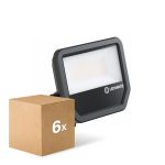 Lot 6x Ledvance Projecteur LED Aluminium Noir 41W 5500lm 100D - 830  | IP66 - Symétrique Lot 6x Ledvance Projecteur LED Aluminium Noir 41W 5500lm 100D - 830  | IP66 - Symétrique