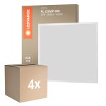 Lot 4x Ledvance Dalle LED Compact Aluminium Blanc 33W 3630lm - 840  | 60x60cm - UGR < 19 Lot 4x Ledvance Dalle LED Compact Aluminium Blanc 33W 3630lm - 840  | 60x60cm - UGR < 19