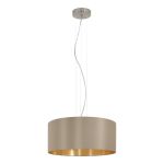 Eglo Suspension Luminaire Maserlo Échantillon Nickel Satiné | Convient pour 3x E27 Eglo Suspension Luminaire Maserlo Échantillon Nickel Satiné | Convient pour 3x E27