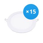 Lot 15x Spot encastrable LED Ultra15W 1200lm 110D - 840  | 190mm - Diamètre 175mm Lot 15x Spot encastrable LED Ultra15W 1200lm 110D - 840  | 190mm - Diamètre 175mm