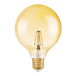 Osram Vintage 1906 LED E27 Globe Filament Dorée 125mm 6.5W 650lm - 824  | Dimmable - Remplacement 50W Osram Vintage 1906 LED E27 Globe Filament Dorée 125mm 6.5W 650lm - 824  | Dimmable - Remplacement 50W