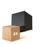 Lot 4x D'Lite LED Applique Murale Elingen Aluminium Noir 2.9W 170lm - 830  | À Piles - Détecteur De Lumière Lot 4x D'Lite LED Applique Murale Elingen Aluminium Noir 2.9W 170lm - 830  | À Piles - Détecteur De Lumière