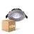 Lot 10x LED Inclinable Spot Argent Ronde 6W 550lm 60D - 927  | 85mm - IP54 - Dimmable - Meilleur Rendu De Couleur