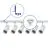 Ensemble complet Rail Monophasé Rail L 1 x 1,5 Mètre Blanc | incl. 6x Spot + GU10 2700K 3W Dimmable + Embout, Connecteur d’Alimentation et L -Connecteur