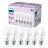 Lot 6x Philips Ampoule LED E27 Poire Dépolie 13W 1521lm - 840