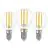 Lot 3x Eglo LED Boule E14 Filament Claire 21W 806lm - 827 Blanc Très Chaud | Remplacement 60W