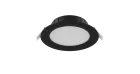 Spot Encastrable LED Plat Encastré Noir 9W 900lm 80D - 827-830-840 CCT | 146mm - Diamètre 120mm